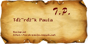 Török Paula névjegykártya